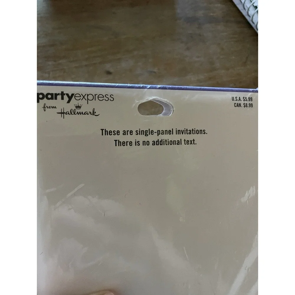 New Hallmark Party Express Pack of 10 Invitations with Envelopes Drink Cocktail‎